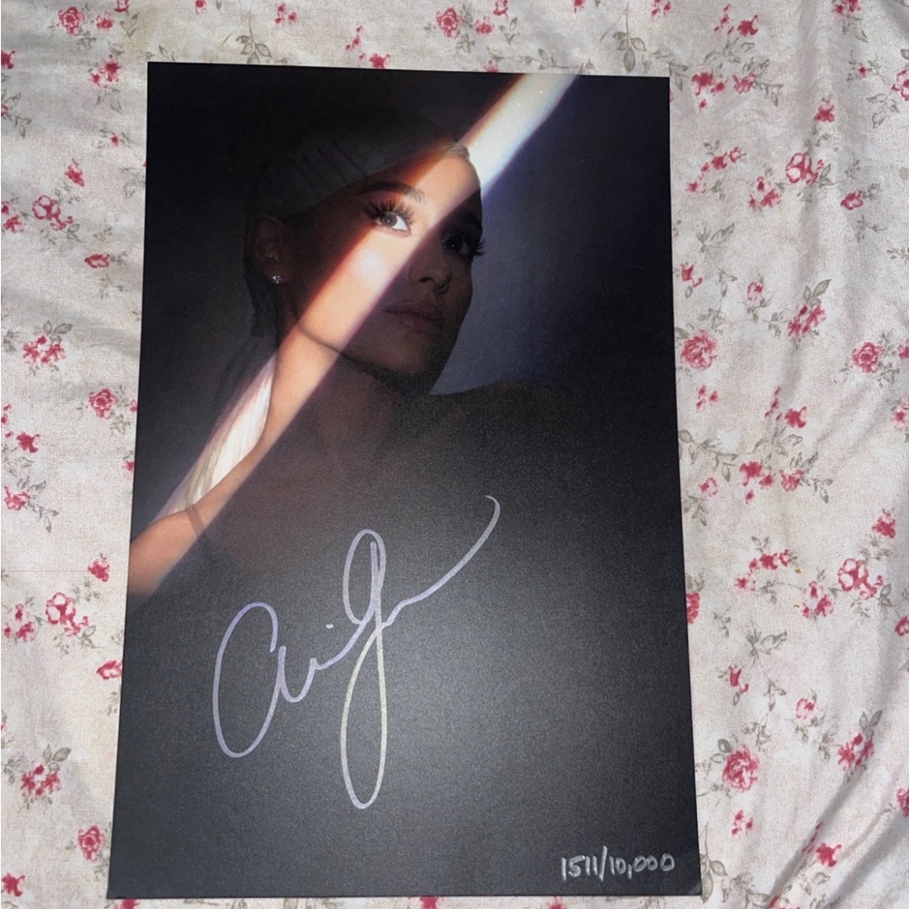 Selling Ariana Grande signed lithograph